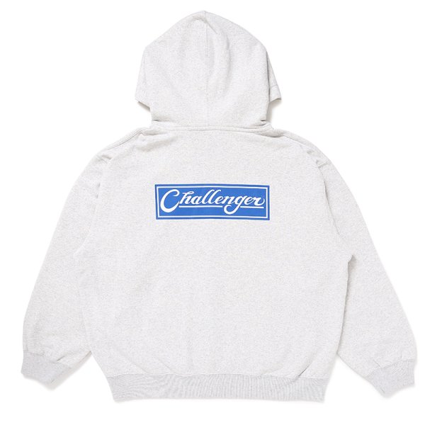 画像1: CHALLENGER/BAR LOGO ZIP HOODIE（GRAY）［ジップフーディー-24秋冬］