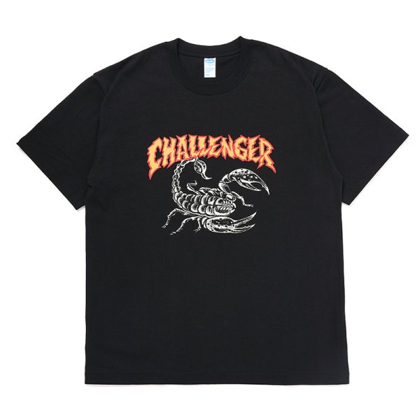 画像1: CHALLENGER/SCORPION TEE（BLACK）［プリントT-24秋冬］