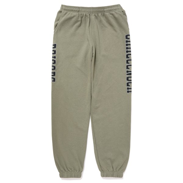 画像1: CHALLENGER/COLLEGE SWEAT PANTS（KHAKI）［カレッジスウェットパンツ-24秋冬］