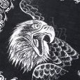 画像2: CHALLENGER/EAGLE HEAD BANDANA（BLACK）［イーグルヘッドバンダナ-24秋冬］ (2)