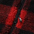 画像4: CHALLENGER/BUFFALO PLAID BOA JACKET（RED）［バッファローチェックボアJKT-24秋冬］