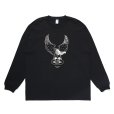 画像1: CHALLENGER/L/S OVAL EAGLE TEE（BLACK）［プリント長袖T-24秋冬］ (1)