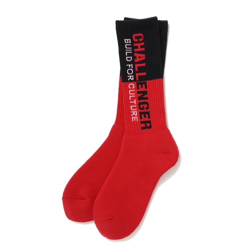 他の写真1: CHALLENGER/SAILOR SOCKS（RED/BLACK）［セーラーソックス-24秋冬］