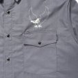 画像4: CHALLENGER/OVAL EAGLE PRINTED SHIRT（CHARCOAL GRAY）［オーバルイーグルシャツ-24秋冬］