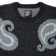 画像3: CHALLENGER/BIG PAISLEY C/N SWEATER（BLACK）［ビッグペイズリーセーター-24秋冬］