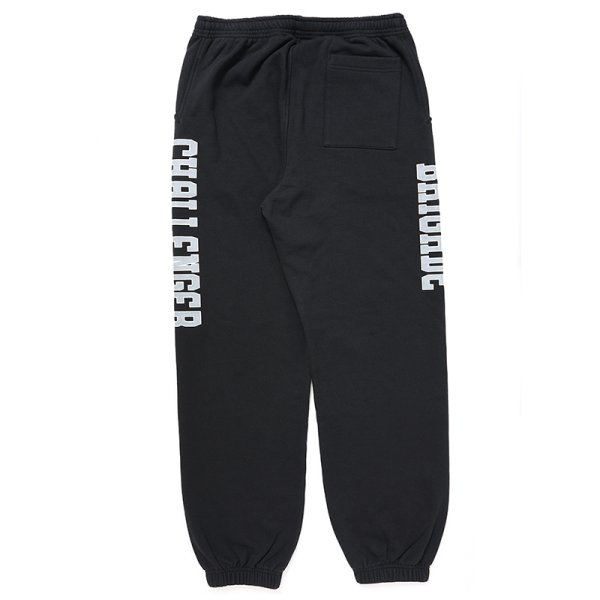 画像2: CHALLENGER/COLLEGE SWEAT PANTS（BLACK）［カレッジスウェットパンツ-24秋冬］