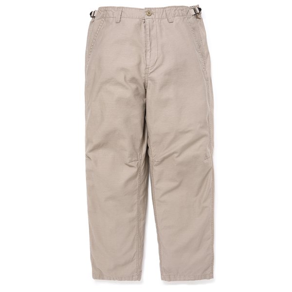 画像1: CHALLENGER/FLIGHT WARM UP PANTS（BEIGE）［フライトウォームアップパンツ-24秋冬］