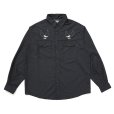 画像1: CHALLENGER/OVAL EAGLE PRINTED SHIRT（BLACK）［オーバルイーグルシャツ-24秋冬］ (1)