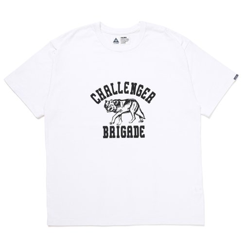 他の写真1: CHALLENGER/WOLF COLLEGE TEE（WHITE）［プリントT-24秋冬］