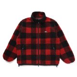 CHALLENGER/BUFFALO PLAID BOA JACKET（RED）［バッファローチェックボアJKT-24秋冬］