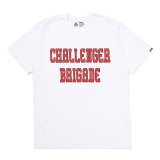 CHALLENGER/COLLEGE LOGO TEE（WHITE）［プリントT-24秋冬］