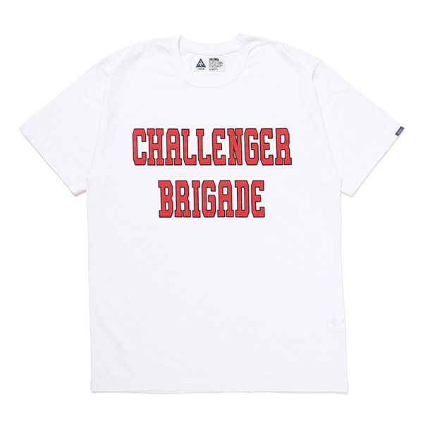 画像1: CHALLENGER/COLLEGE LOGO TEE（WHITE）［プリントT-24秋冬］