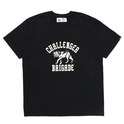 他の写真1: CHALLENGER/WOLF COLLEGE TEE（BLACK）［プリントT-24秋冬］