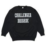 CHALLENGER/COLLEGE LOGO C/N SWEAT（BLACK）［クルーネックスウェット-24秋冬］