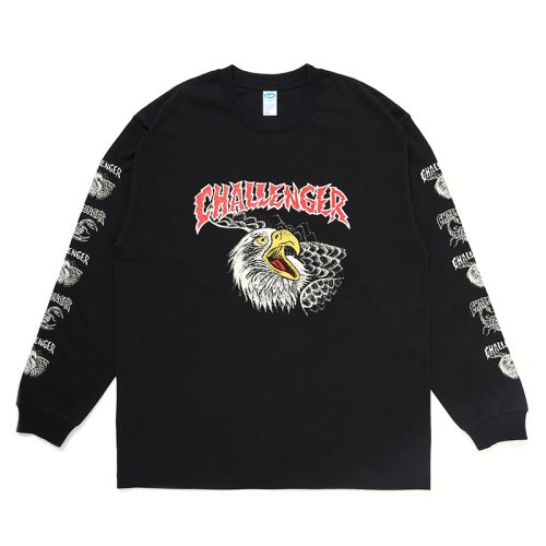 他の写真1: CHALLENGER/L/S EAGLE HEAD TEE（BLACK）［プリント長袖T-24秋冬］