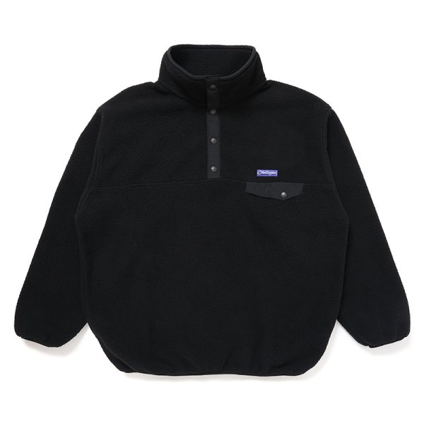 画像1: CHALLENGER/PULLOVER LOGO FLEECE（BLACK）［プルオーバーロゴフリース-24秋冬］