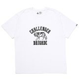 CHALLENGER/WOLF COLLEGE TEE（WHITE）［プリントT-24秋冬］