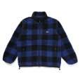 画像1: CHALLENGER/BUFFALO PLAID BOA JACKET（NAVY）［バッファローチェックボアJKT-24秋冬］ (1)