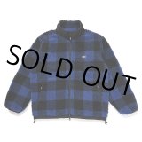 CHALLENGER/BUFFALO PLAID BOA JACKET（NAVY）［バッファローチェックボアJKT-24秋冬］