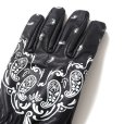 画像3: CHALLENGER/BANDANA LEATHER GLOVE（BLACK）［バンダナレザーグローブ-24秋冬］