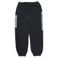 画像1: CHALLENGER/COLLEGE SWEAT PANTS（BLACK）［カレッジスウェットパンツ-24秋冬］ (1)