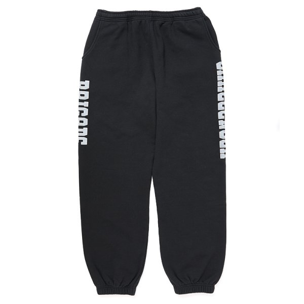 画像1: CHALLENGER/COLLEGE SWEAT PANTS（BLACK）［カレッジスウェットパンツ-24秋冬］