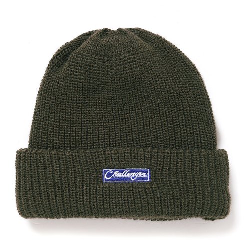 他の写真1: CHALLENGER/BAR LOGO KNIT CAP（OLIVE）［バーロゴニットキャップ-24秋冬］