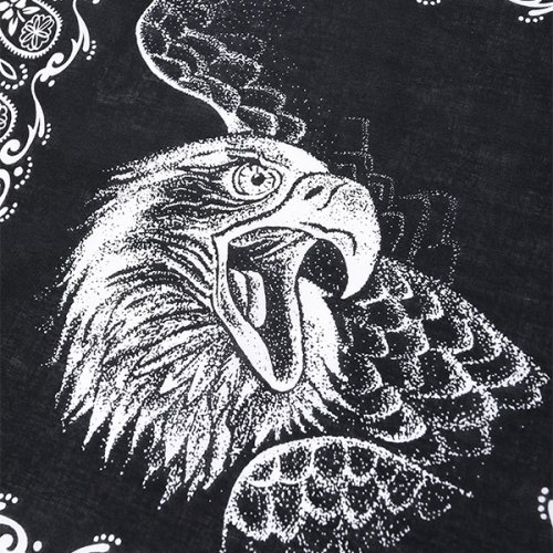 他の写真2: CHALLENGER/EAGLE HEAD BANDANA（BLACK）［イーグルヘッドバンダナ-24秋冬］