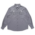 画像1: CHALLENGER/OVAL EAGLE PRINTED SHIRT（CHARCOAL GRAY）［オーバルイーグルシャツ-24秋冬］ (1)