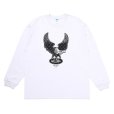 画像1: CHALLENGER/L/S OVAL EAGLE TEE（WHITE）［プリント長袖T-24秋冬］ (1)