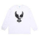 CHALLENGER/L/S OVAL EAGLE TEE（WHITE）［プリント長袖T-24秋冬］