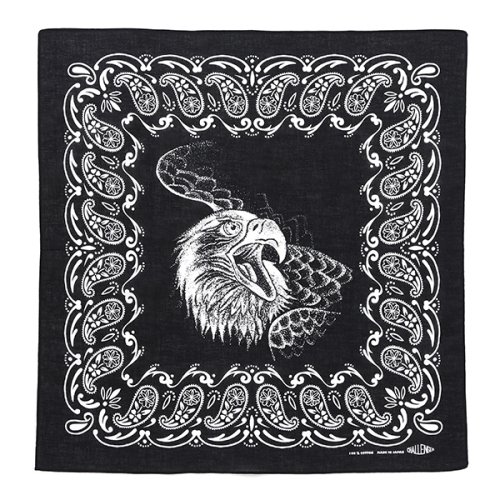 他の写真1: CHALLENGER/EAGLE HEAD BANDANA（BLACK）［イーグルヘッドバンダナ-24秋冬］