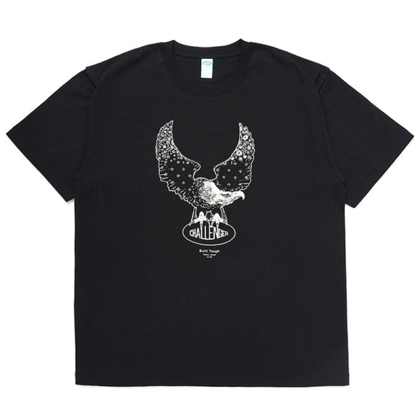 画像1: CHALLENGER/OVAL EAGLE TEE（BLACK）［プリントT-24秋冬］