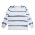 画像1: CHALLENGER/L/S CLASSIC BORDER TEE（IVORY/BLUE GRAY）［クラシックボーダー長袖T-24秋冬］ (1)