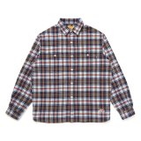 CHALLENGER/COUNTRY PLAID SHIRT（LT BLUE/ORANGE）［カントリーチェックシャツ-24秋冬］