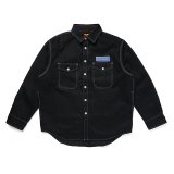 CHALLENGER/DENIM LINING SHIRT（BLACK）［デニムライニングシャツ-24秋冬］