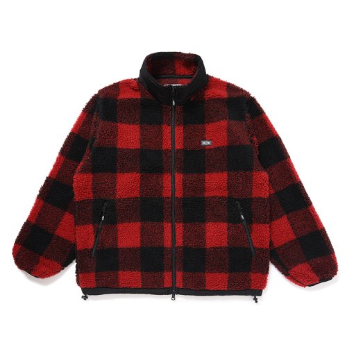 他の写真1: CHALLENGER/BUFFALO PLAID BOA JACKET（RED）［バッファローチェックボアJKT-24秋冬］