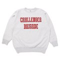 CHALLENGER/COLLEGE LOGO C/N SWEAT（GRAY）［クルーネックスウェット-24秋冬］