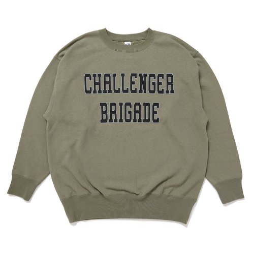 他の写真1: CHALLENGER/COLLEGE LOGO C/N SWEAT（KHAKI）［クルーネックスウェット-24秋冬］