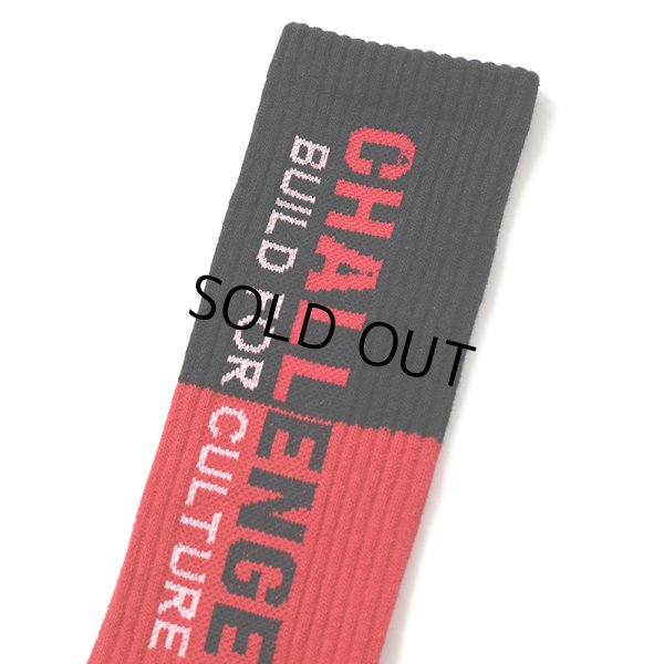 画像3: CHALLENGER/SAILOR SOCKS（RED/BLACK）［セーラーソックス-24秋冬］