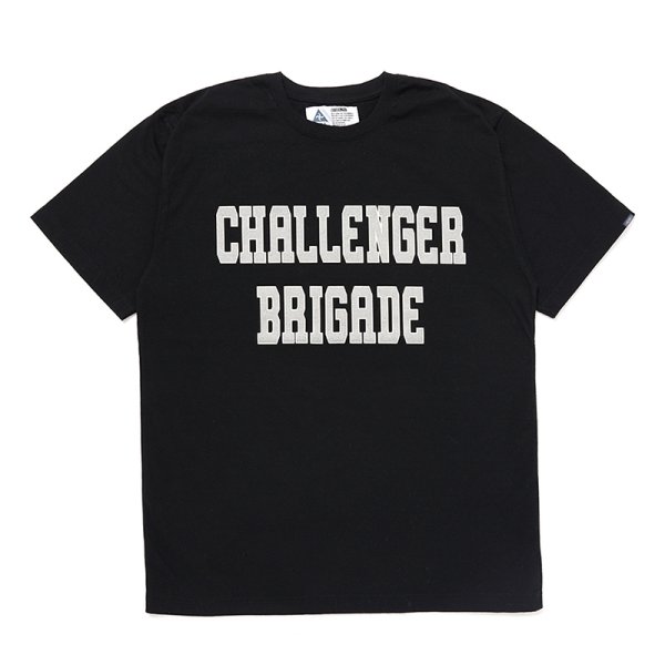 画像1: CHALLENGER/COLLEGE LOGO TEE（BLACK）［プリントT-24秋冬］