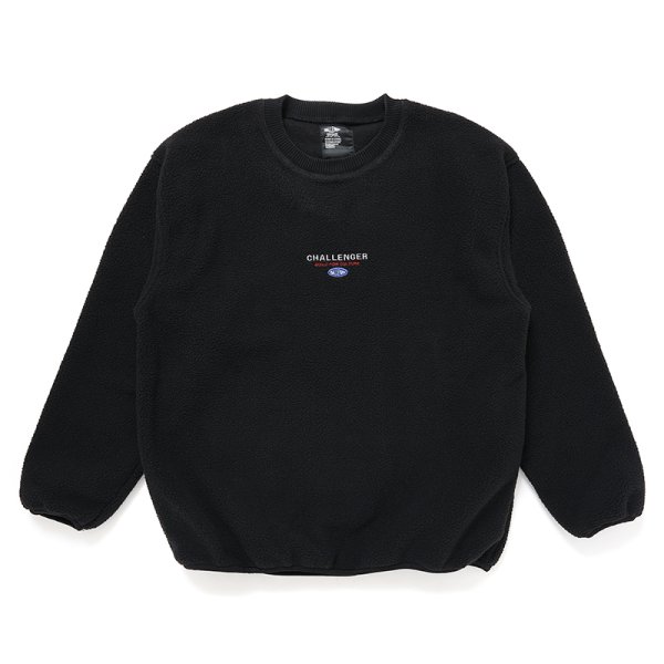 画像1: CHALLENGER/SAILOR C/N FLEECE（BLACK）［セーラークルーネックフリース-24秋冬］