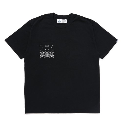 他の写真1: CHALLENGER/BANDANA POCKET TEE（BLACK）［刺繍ポケT-24秋冬］