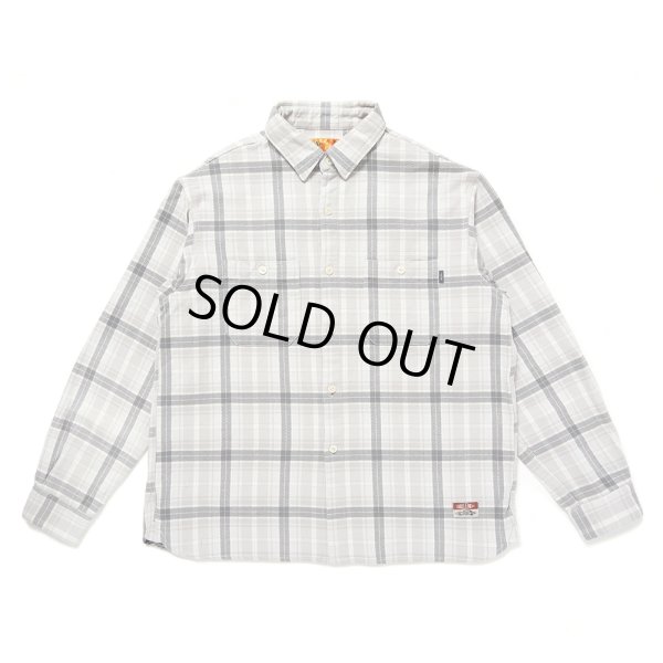 画像1: CHALLENGER/COUNTRY PLAID SHIRT（LT GRAY/CHARCOAL）［カントリーチェックシャツ-24秋冬］