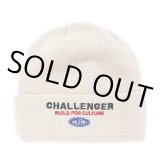 CHALLENGER/SAILOR KNIT CAP（WHITE）［セーラーニットキャップ-24秋冬］