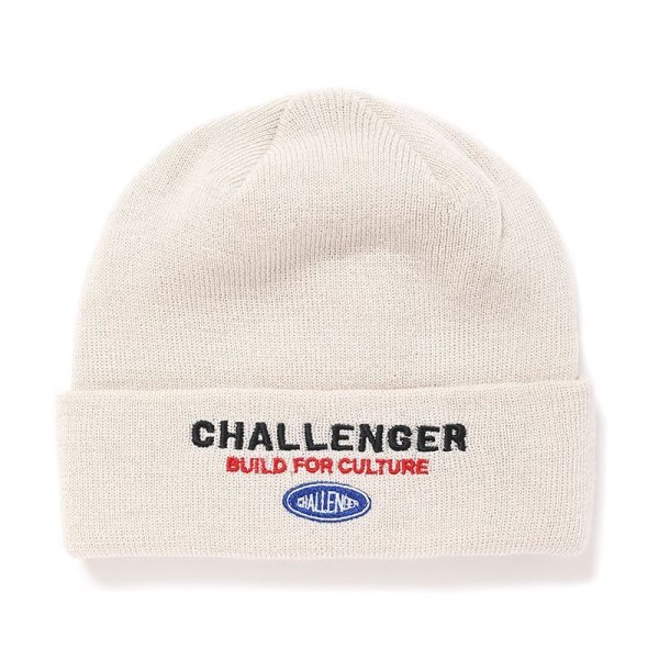 画像1: CHALLENGER/SAILOR KNIT CAP（WHITE）［セーラーニットキャップ-24秋冬］