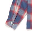 画像6: CHALLENGER/SHADOW PLAID SHIRT（BLUE/RED）［シャドウチェックシャツ-24秋冬］