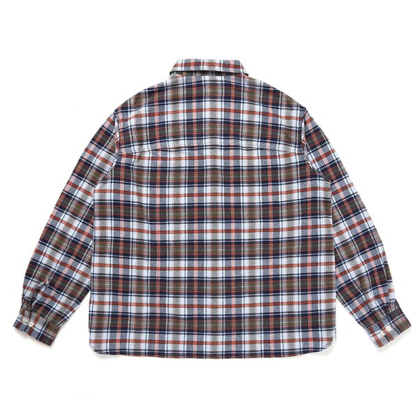 画像2: CHALLENGER/COUNTRY PLAID SHIRT（LT BLUE/ORANGE）［カントリーチェックシャツ-24秋冬］