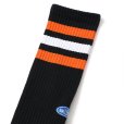 画像2: CHALLENGER/LINE SOCKS（BLACK）［ラインソックス-24秋冬］ (2)