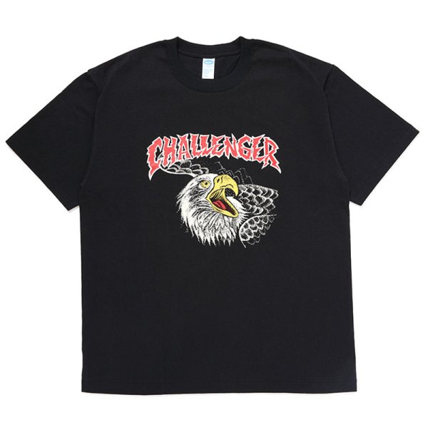 画像1: CHALLENGER/EAGLE HEAD TEE（BLACK）［プリントT-24秋冬］